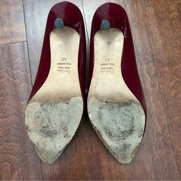Boden Retro Oxblood Burgundy Patent Leather T Strap Heels, Mary Jane’s, Size 8.5 - Picture 13 of 16